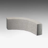 Радиусный бордюр ГП-1 R для проезжей части (L*150*300), м/р: Мансуровское