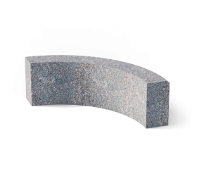 Радиусный бордюр ГП-1 R для проезжей части (L*150*300), м/р: Гора Токимовка